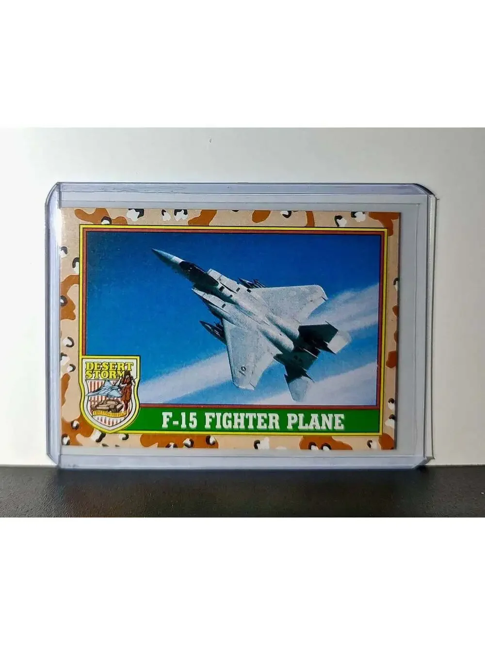 F-15 Fighter Plane 1991 Topps Desert Storm #37 Card
